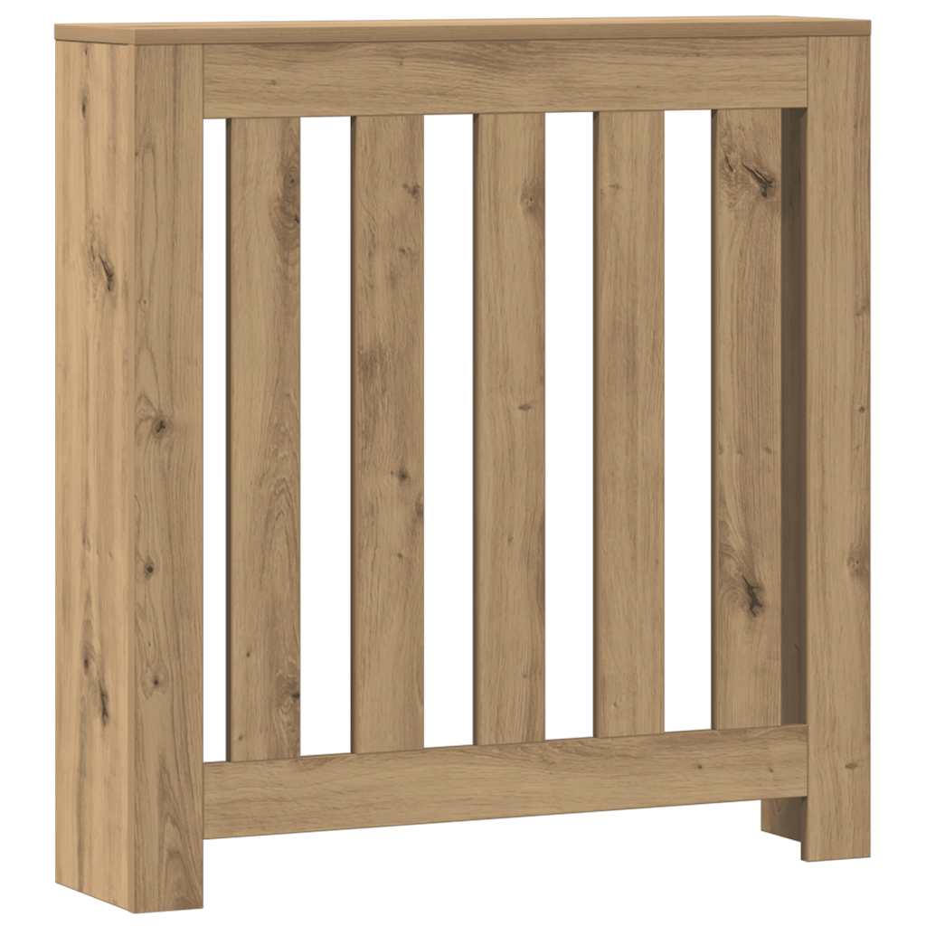 Vidaxl radiatorombouw 78x20x82 cm bewerkt hout artisanaal eikenkleur