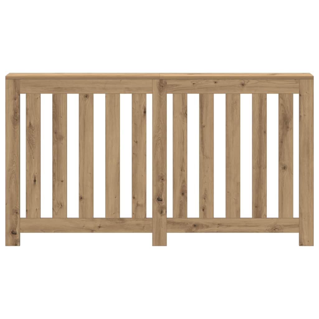 Vidaxl radiatorombouw 149x20x82 cm bewerkt hout artisanaal eikenkleur