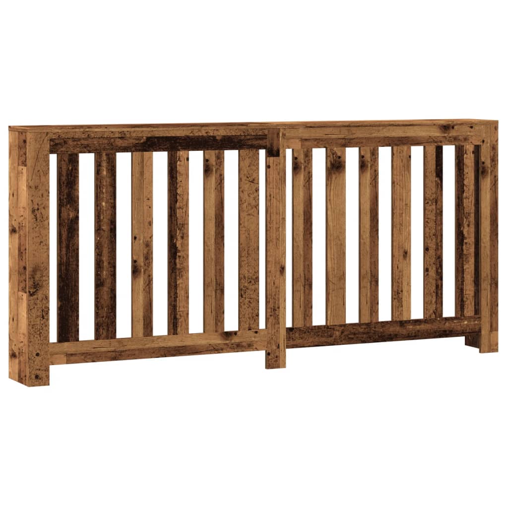 Vidaxl radiatorombouw 175x20x82 cm bewerkt hout oud hout