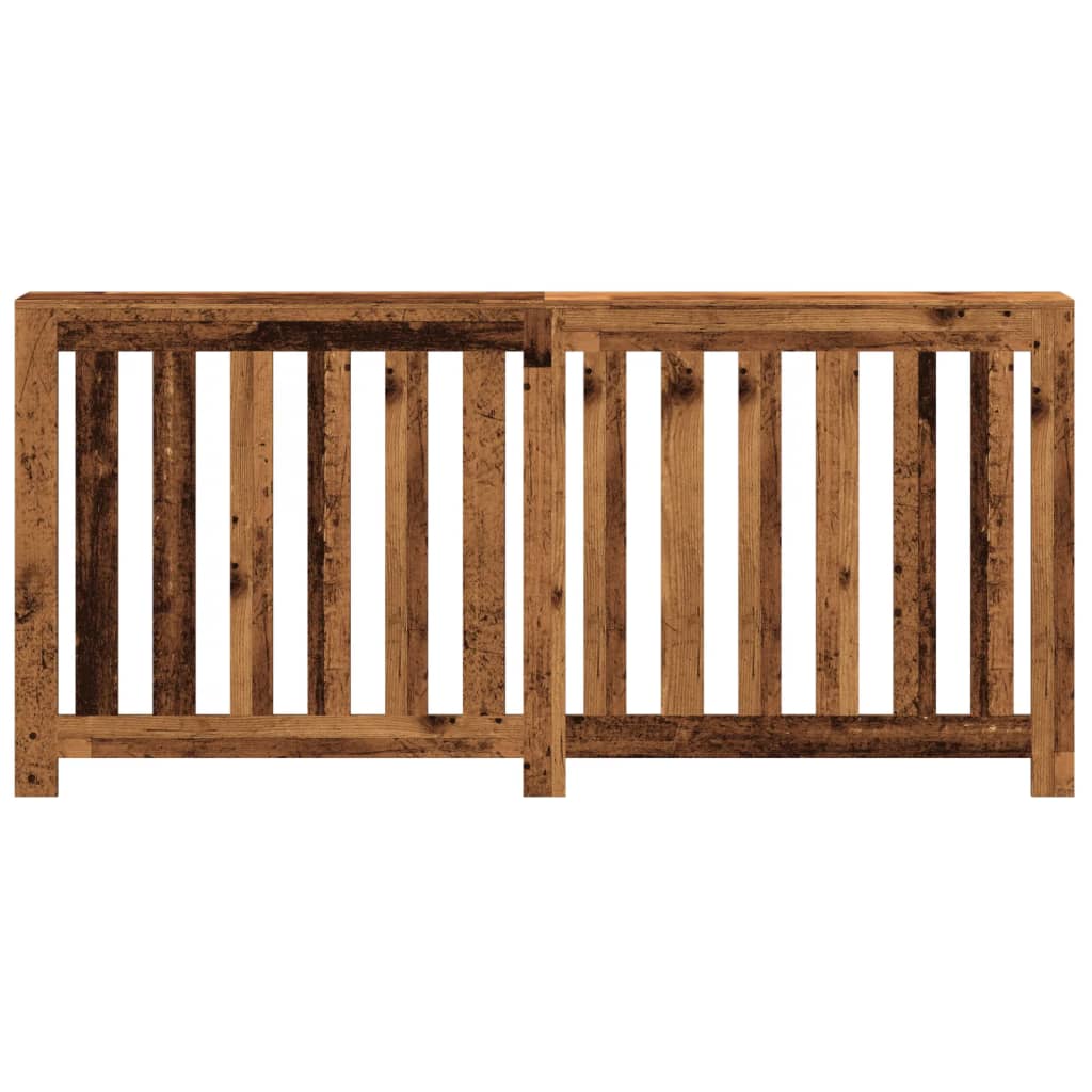 Vidaxl radiatorombouw 175x20x82 cm bewerkt hout oud hout
