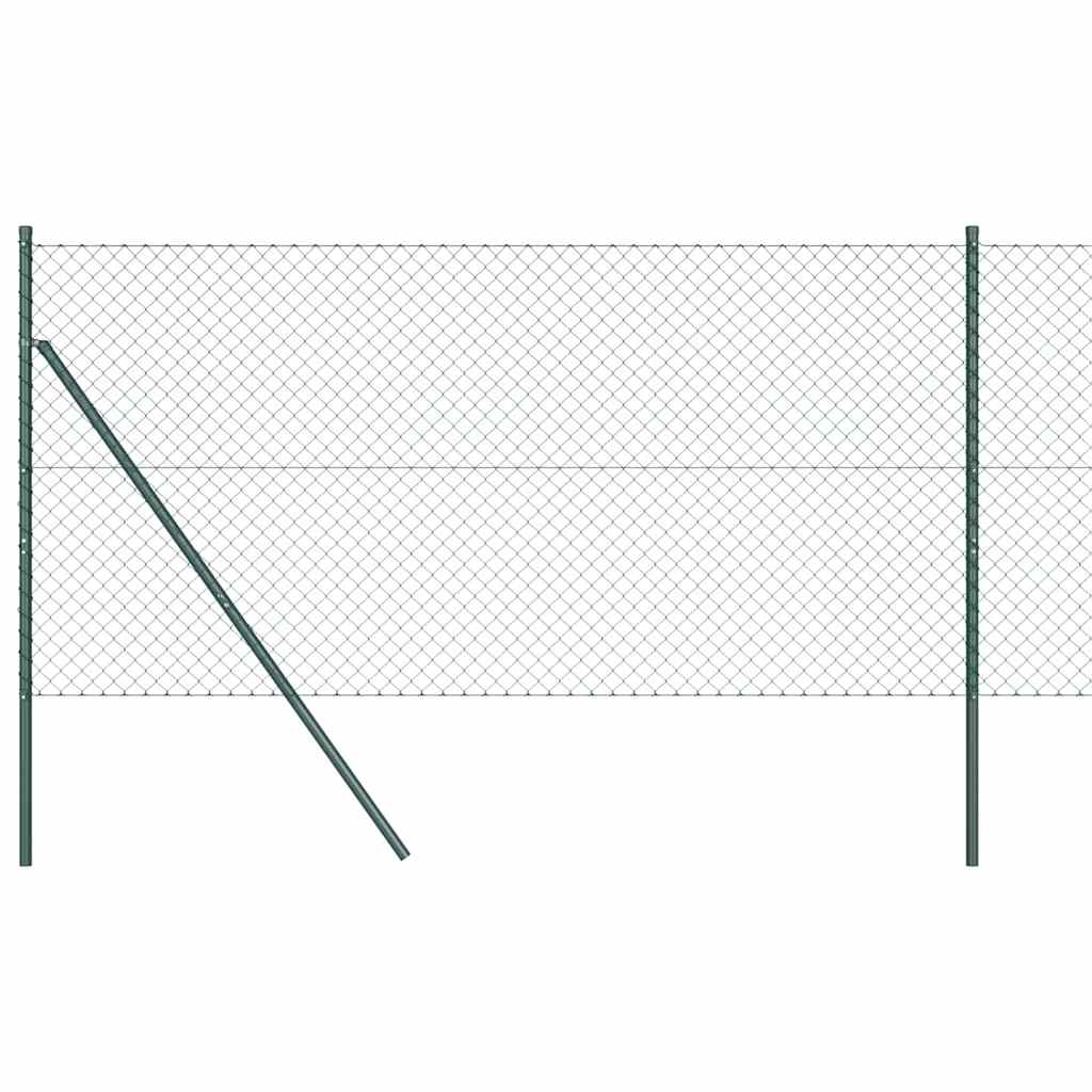 Vidaxl afrasteringspaal groen 10 x 1,4 m (40 x 40 mm gaas)