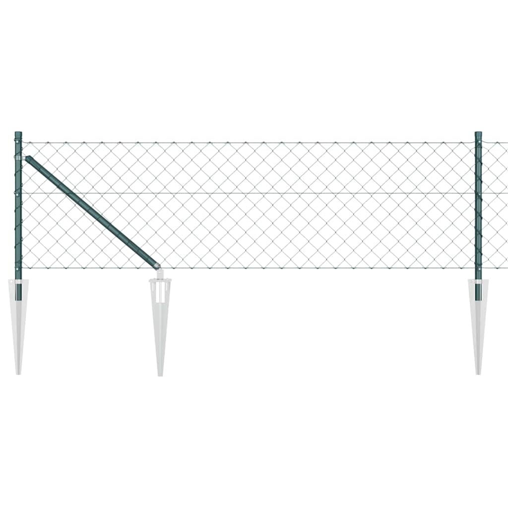 Vidaxl afrasteringspaal groen 10 x 0,8 m (40 x 40 mm gaas)