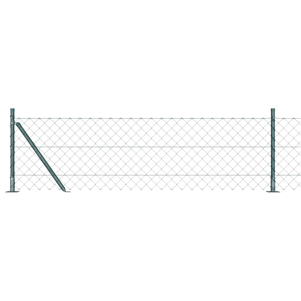 Vidaxl afrasteringspaal groen 25 x 0,6 m (60 x 60 mm gaas)