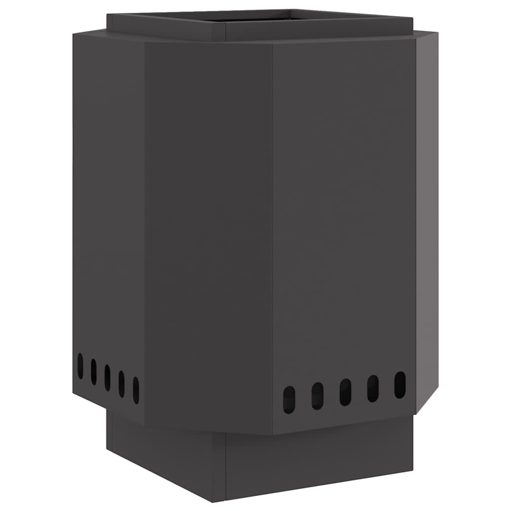 Vidaxl rookloze vuurschaal zwart 38 x 38 x 51 cm staal