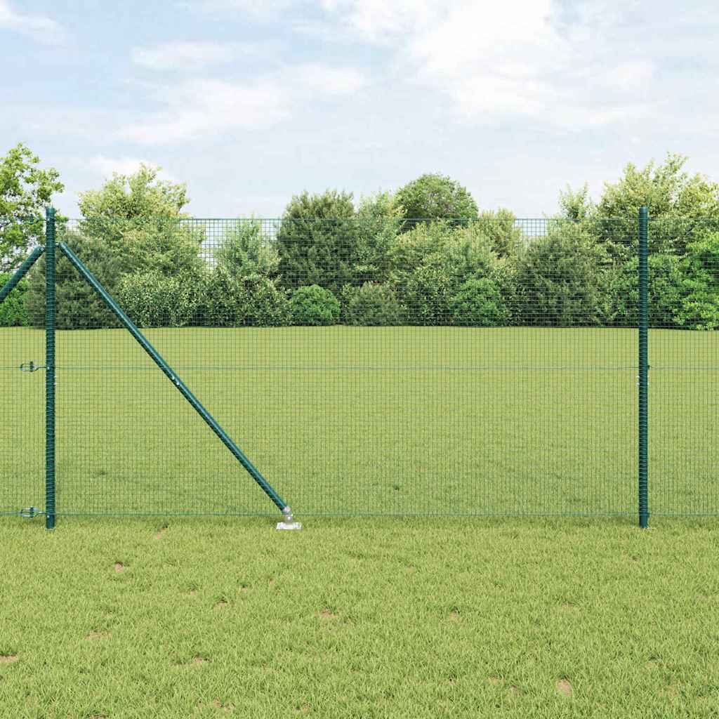 Vidaxl afrasteringspaal groen 10 x 1,4 m (16 x 16 mm gaas)