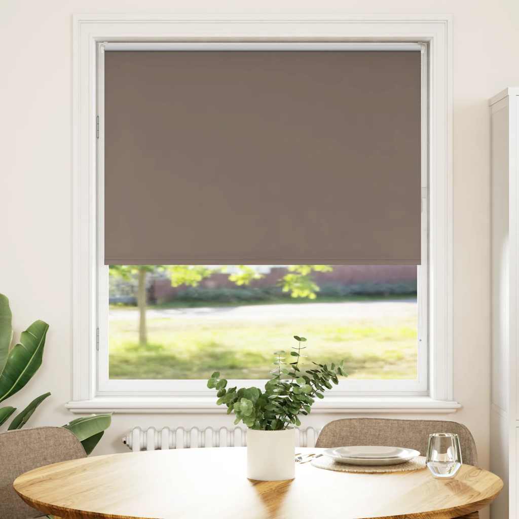 Vidaxl rolgordijn verduisterend koffie 100x130 cm stofbreedte 95,7 cm