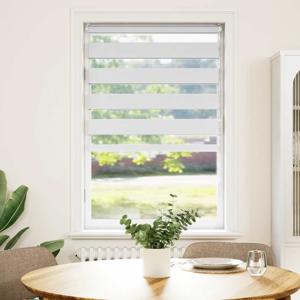 Vidaxl zebra blind 70x150 cm stofbreedte 65,9 cm polyester wit