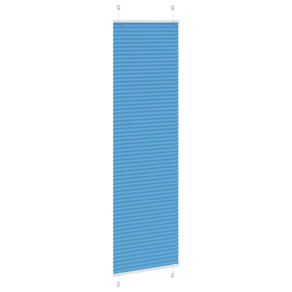 Vidaxl plissé rolgordijn 60x200 cm stofbreedte 59,4 cm polyester blauw