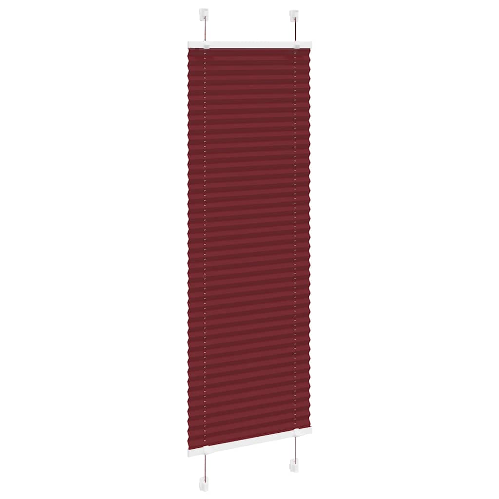 Vidaxl plissé rolgordijn 50x100 cm stofbreedte 49,4 cm bordeauxrood