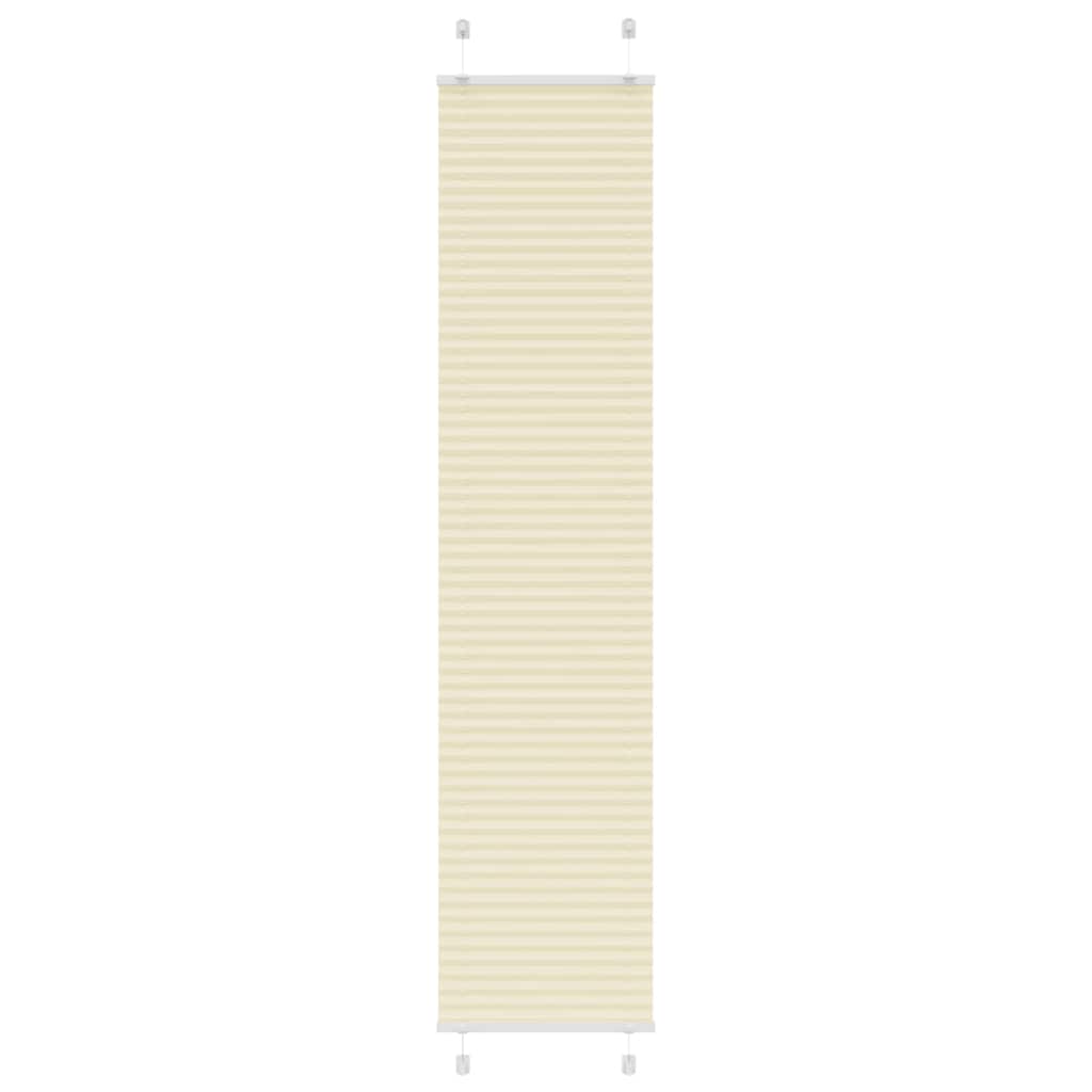 Vidaxl plissé rolgordijn 50x200 cm stofbreedte 49,4 cm polyester crème