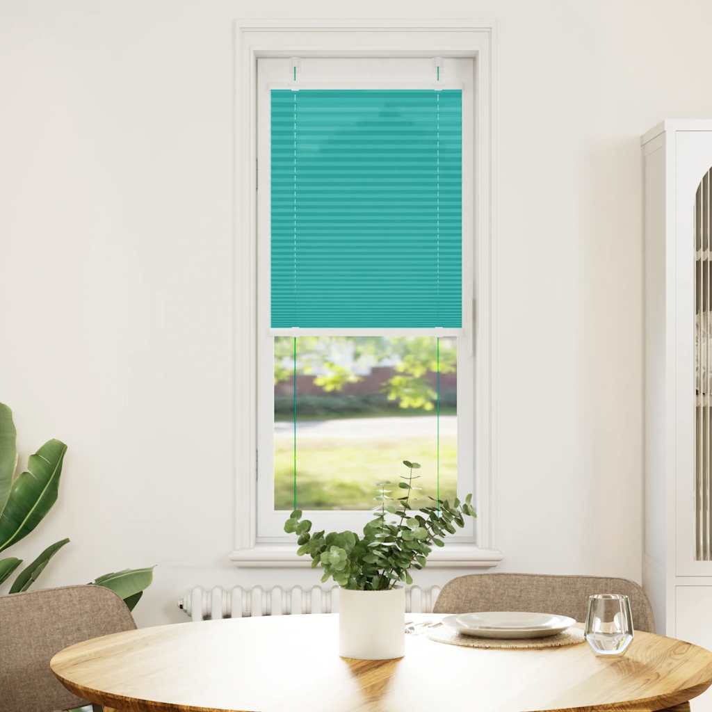Vidaxl plissé rolgordijn 45x150 cm stofbreedte 44,4 cm petrol groen