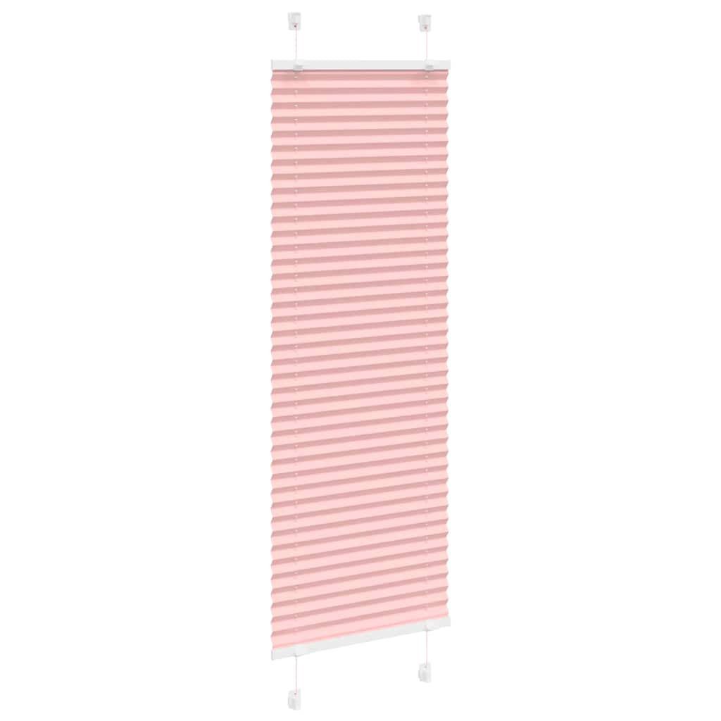 Vidaxl plissé rolgordijn 40x150 cm stofbreedte 39,4 cm polyester roze