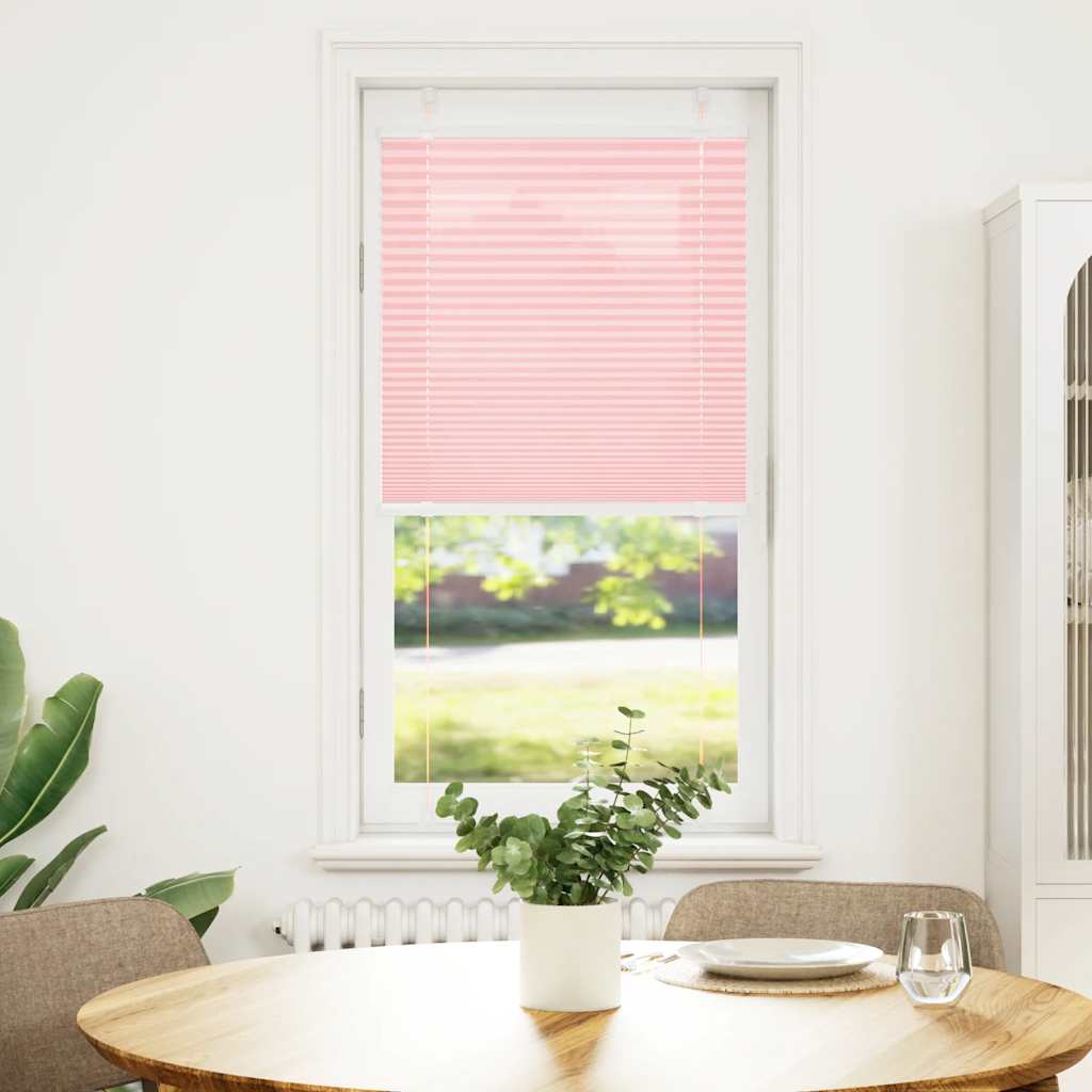 Vidaxl plissé rolgordijn 55x150 cm stofbreedte 54,4 cm polyester roze