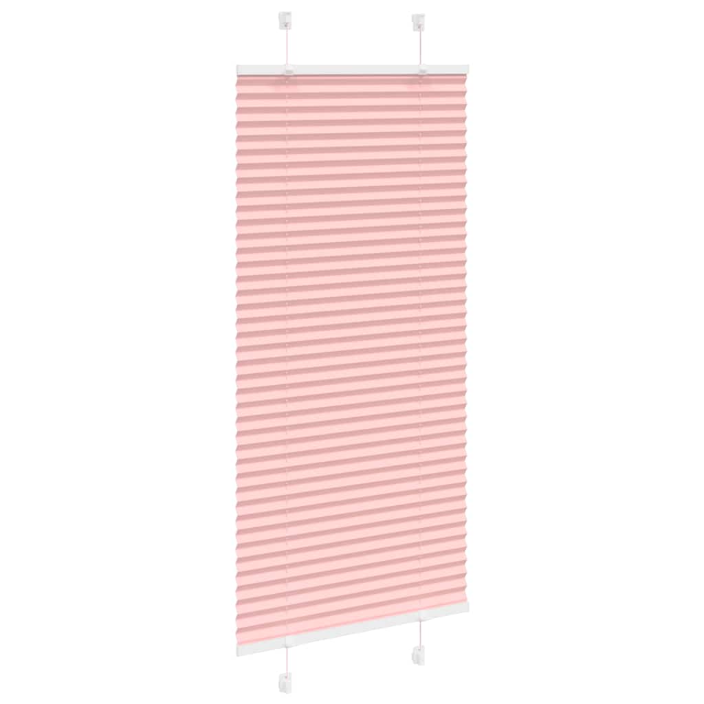 Vidaxl plissé rolgordijn 55x150 cm stofbreedte 54,4 cm polyester roze
