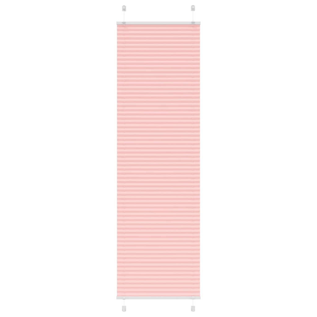 Vidaxl plissé rolgordijn 65x200 cm stofbreedte 64,4 cm polyester roze