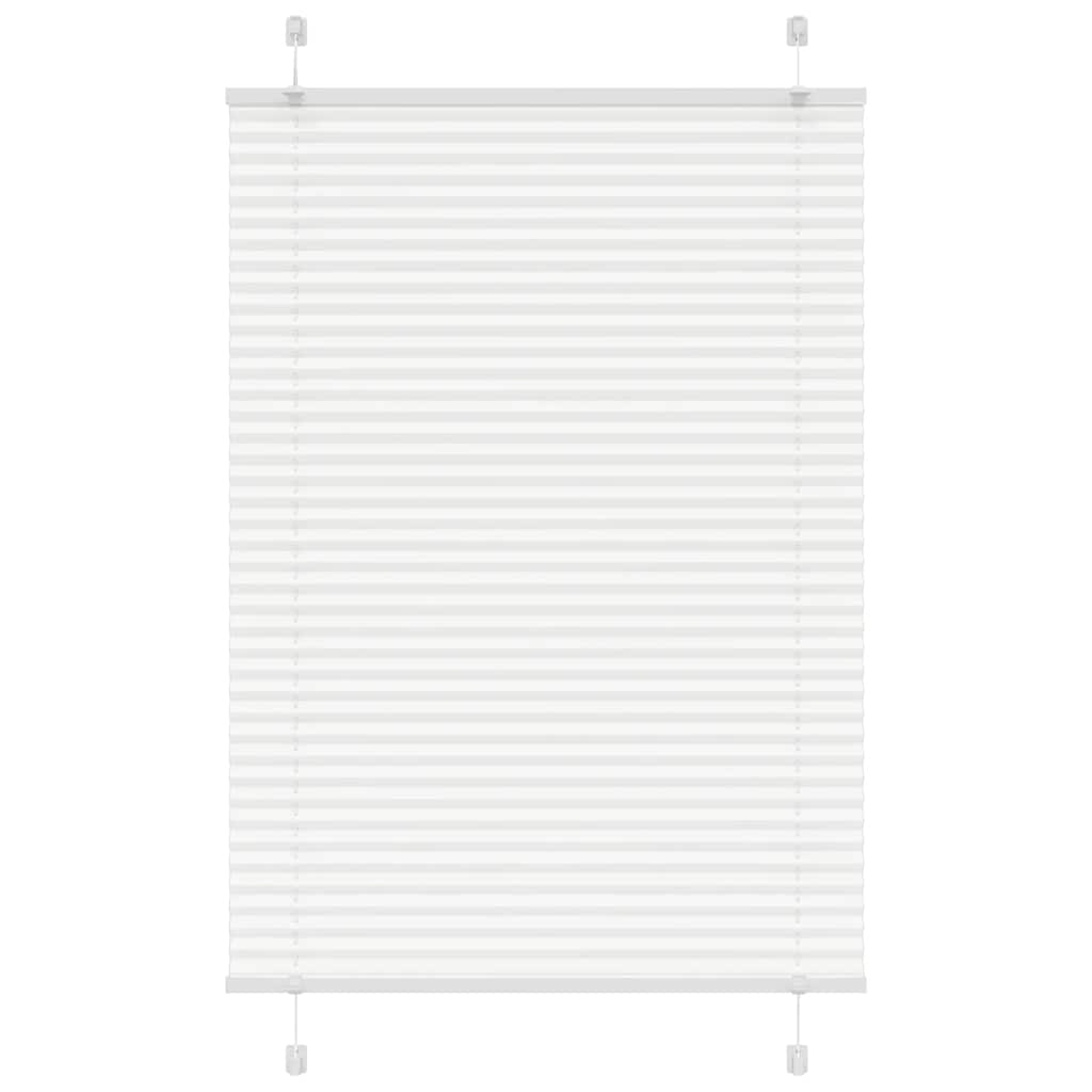 Vidaxl plissé rolgordijn 85x150 cm stofbreedte 84,4 cm polyester wit