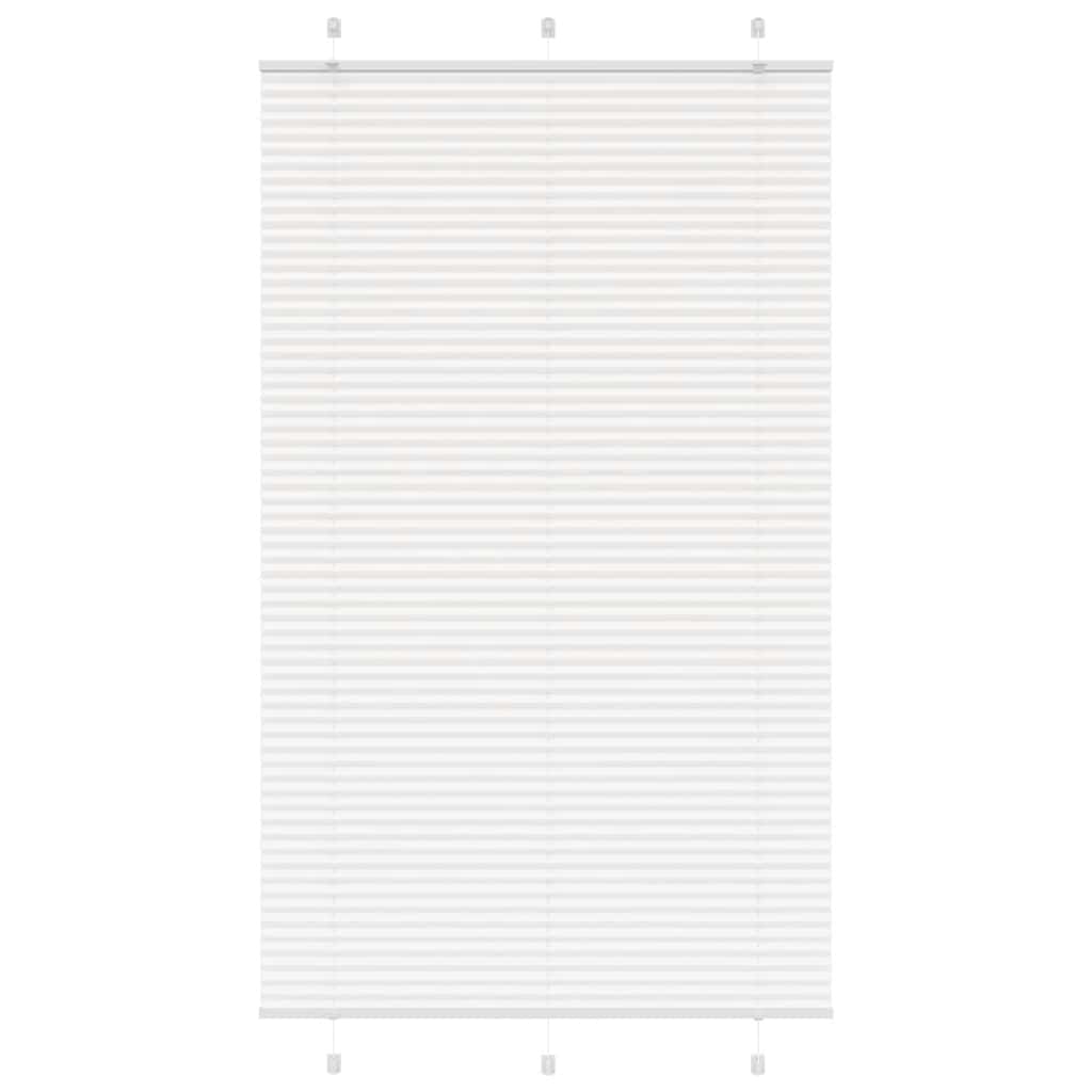 Vidaxl plissé rolgordijn 120x200 cm stofbreedte 119,4cm polyester wit