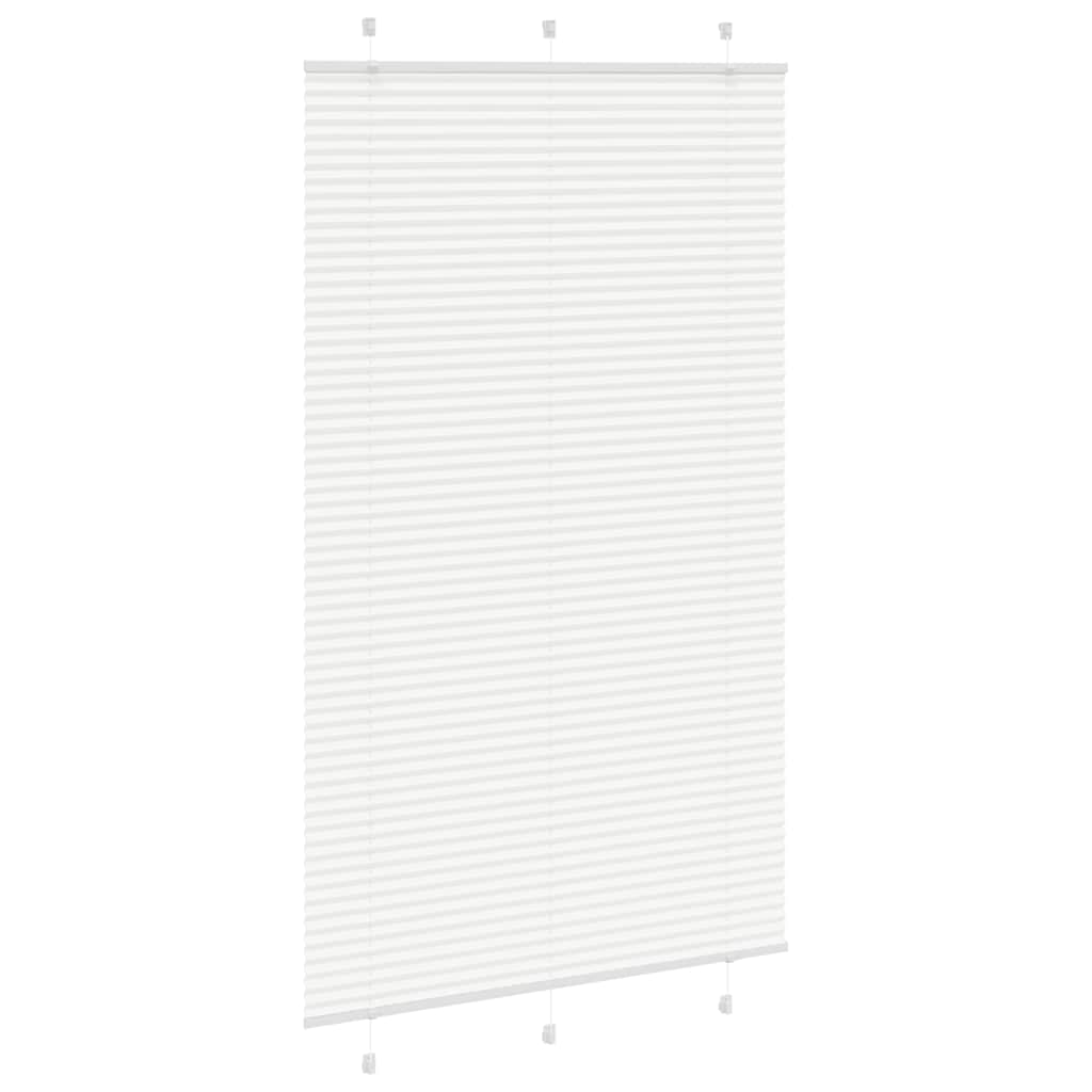 Vidaxl plissé rolgordijn 120x200 cm stofbreedte 119,4cm polyester wit