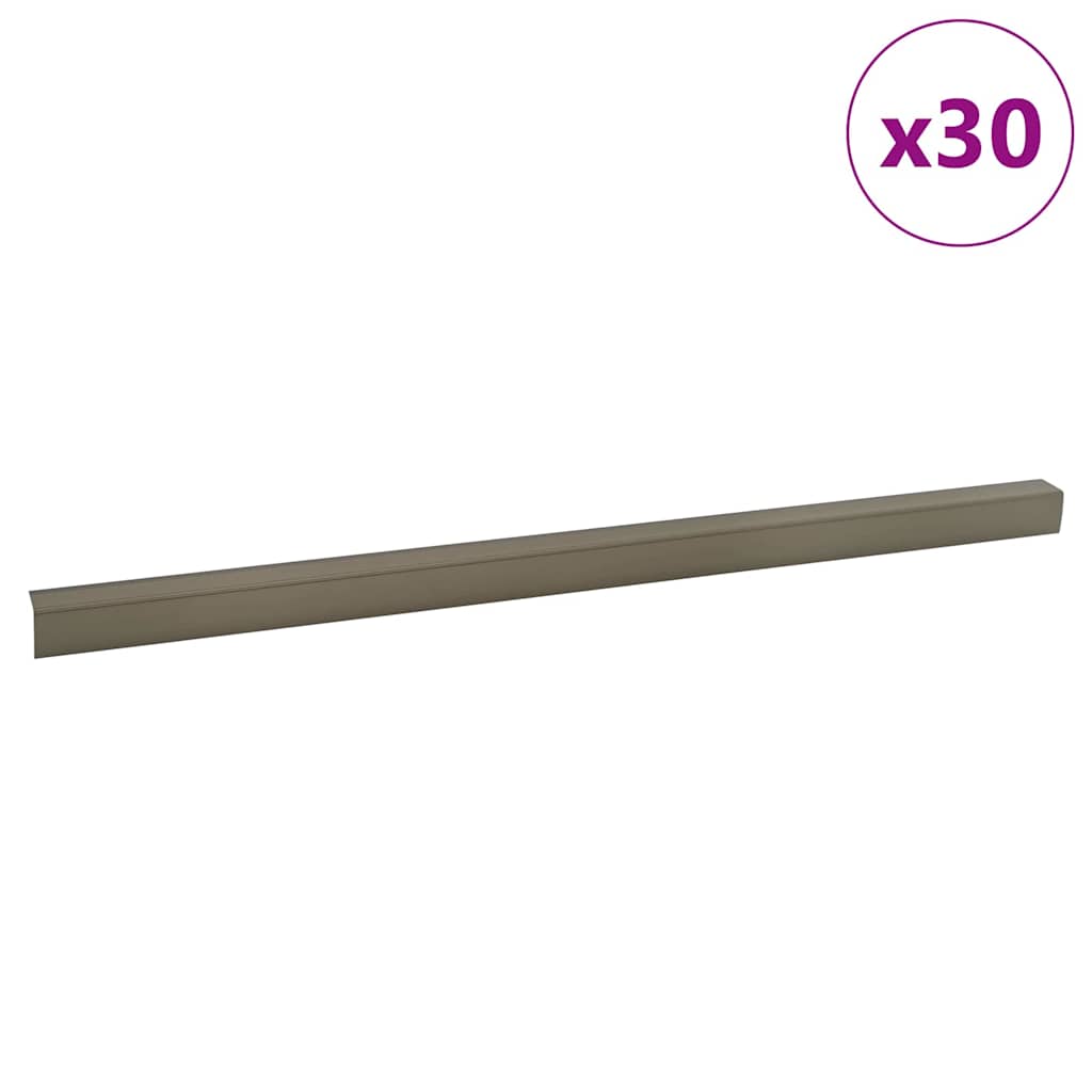 Vidaxl trapprofielen 30 pcs champagne 67 x 3 x 2 cm aluminium