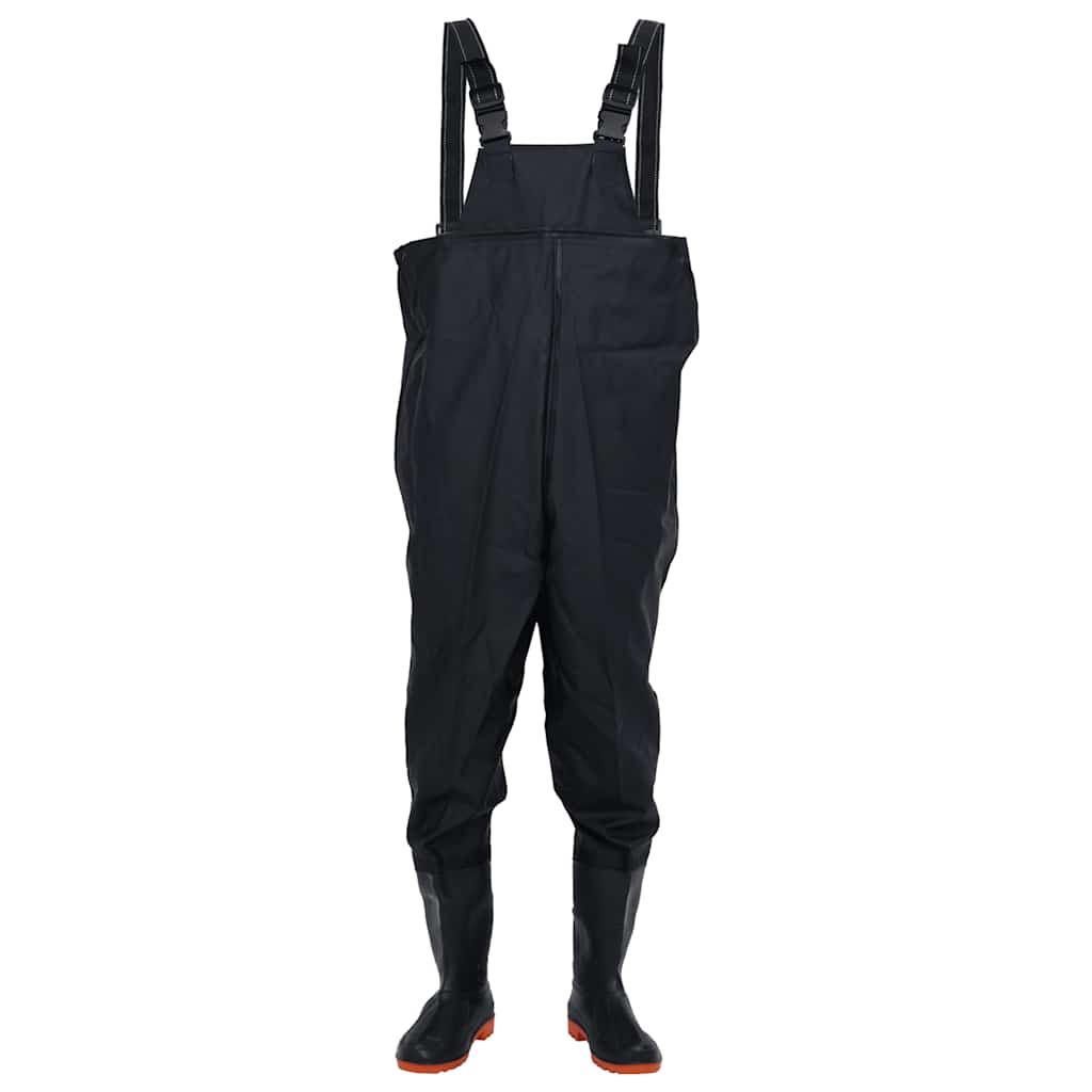 Vidaxl waadpak met laarzen maat 41 zwart