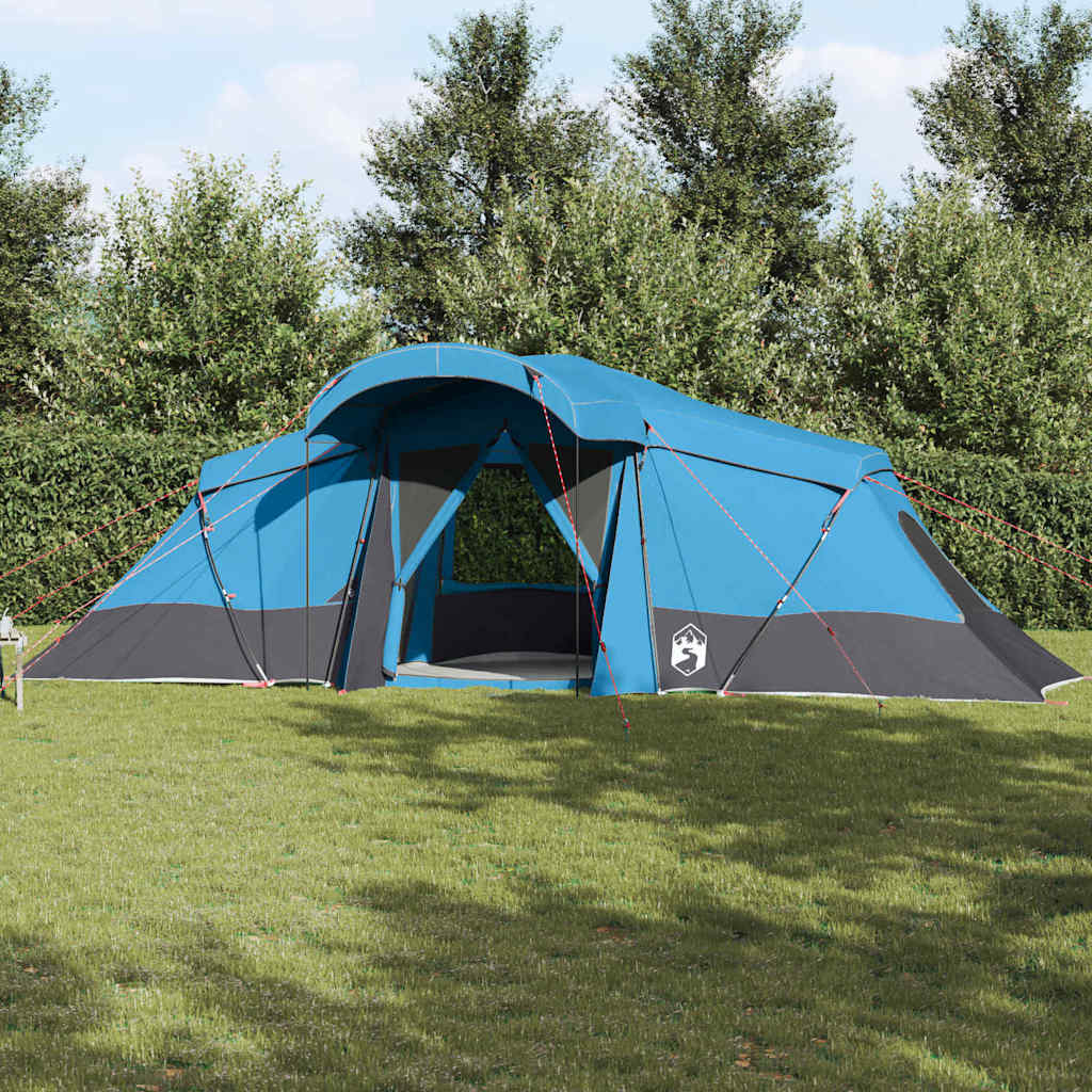Vidaxl gezinstent met dak blauw en grijs 721 x 335 x 212 cm