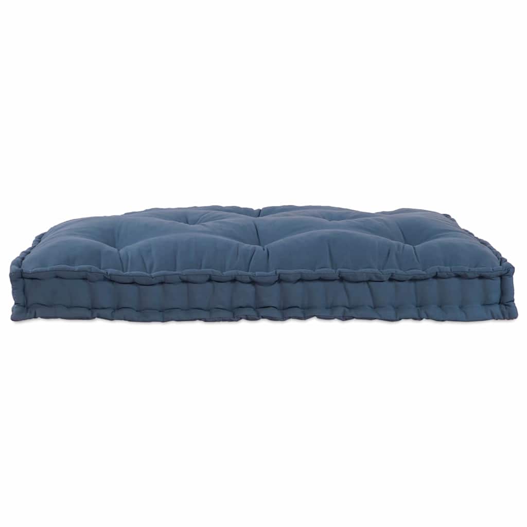Vidaxl modulair bank indigo 120 x 80 x 12 cm stof