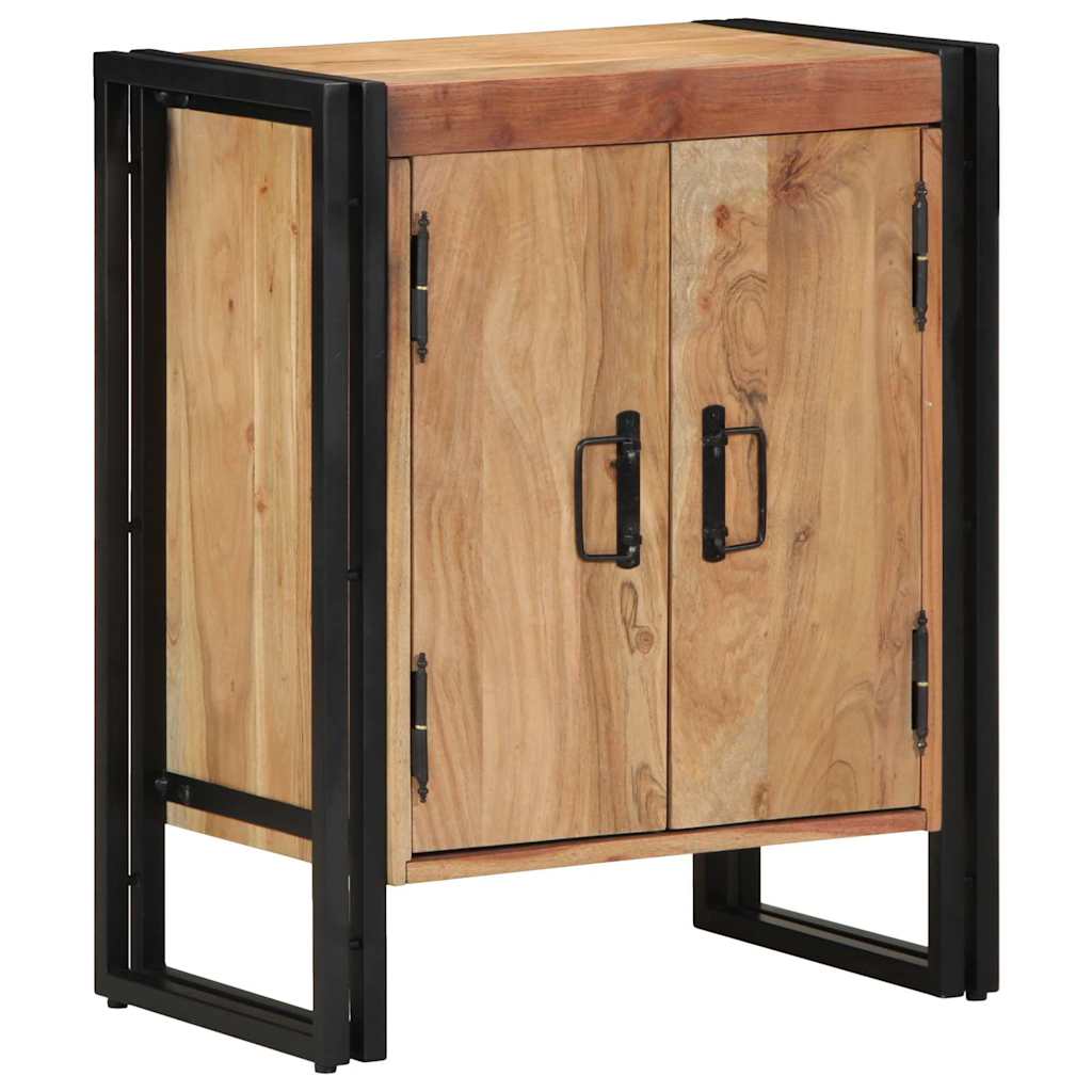 Vidaxl schoenenkast met plank bruin 56 x 35 x 70 cm massief acaciahout