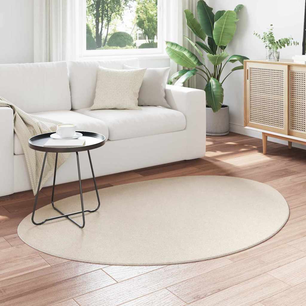 Vidaxl vloerkleden huarte beige 120 x 170 cm polyester