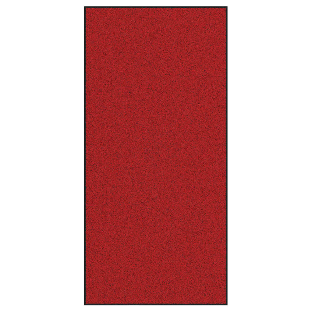 Vidaxl deurmat rood en zwart 120 x 250 cm polypropyleen en vinyl