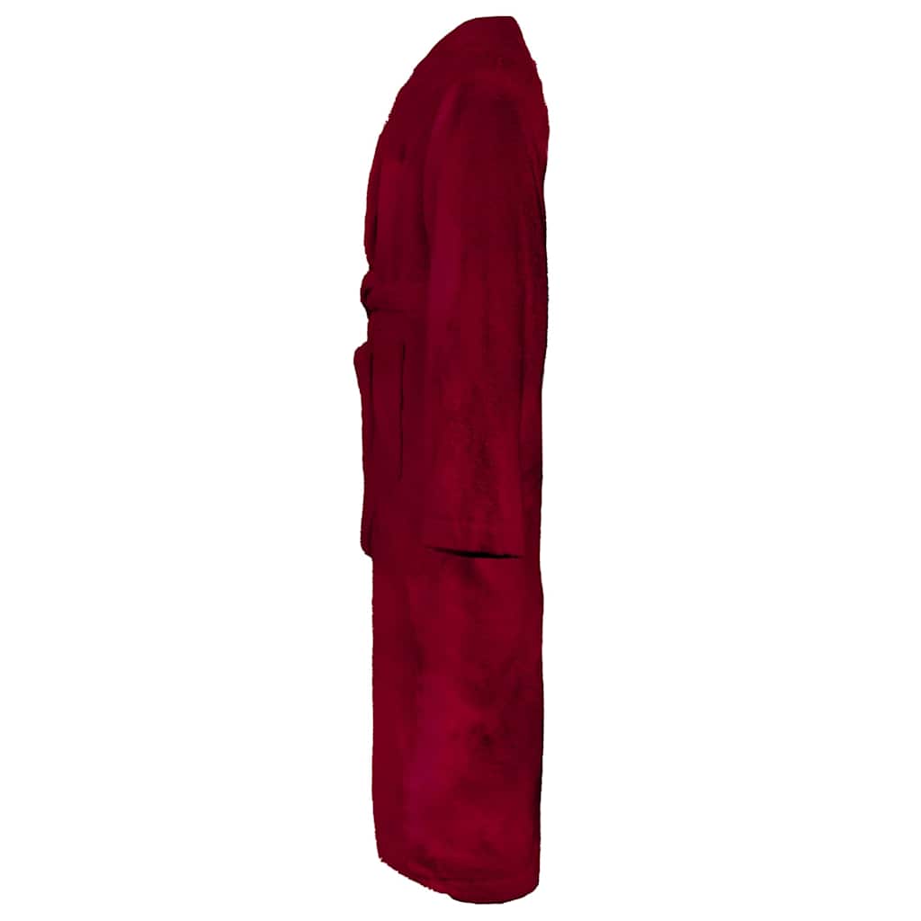 Vidaxl badjas kinn rood xl katoen