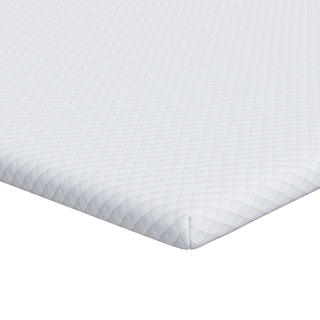 Vidaxl matrastopper wit 120 x 200 cm jacquard stof