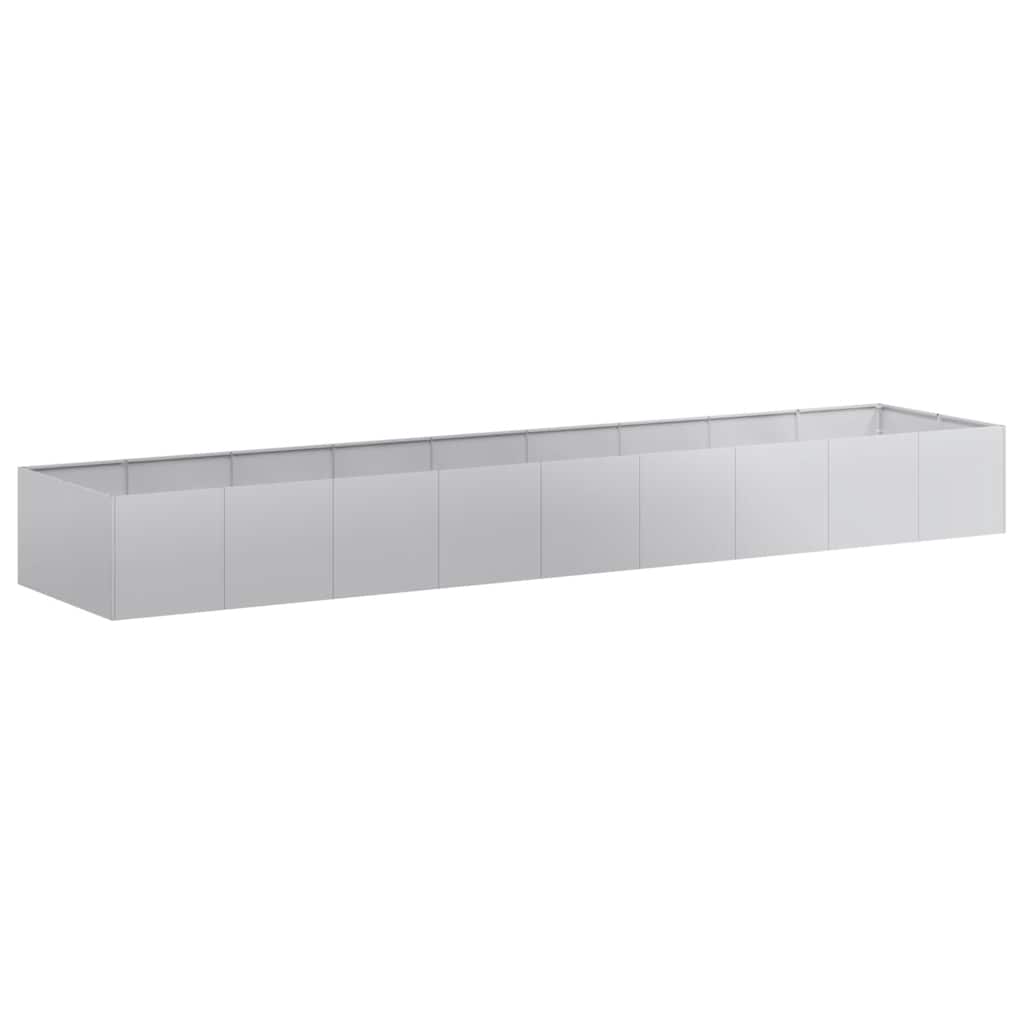 Vidaxl plantenbak 360x80x40 cm gegalvaniseerd staal