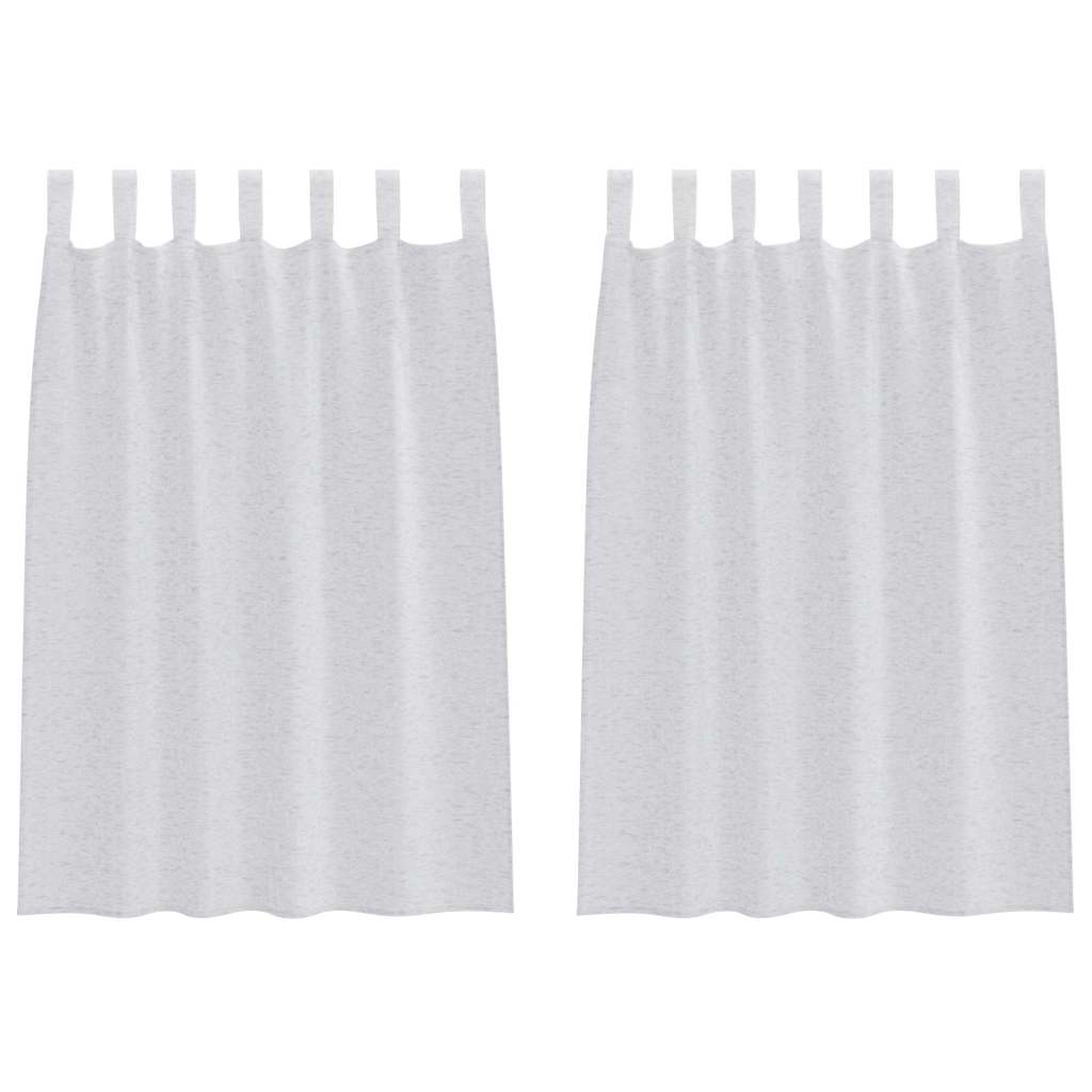 Vidaxl voile gordijn 2 pcs lichtgrijs 140 x 140 cm polyester