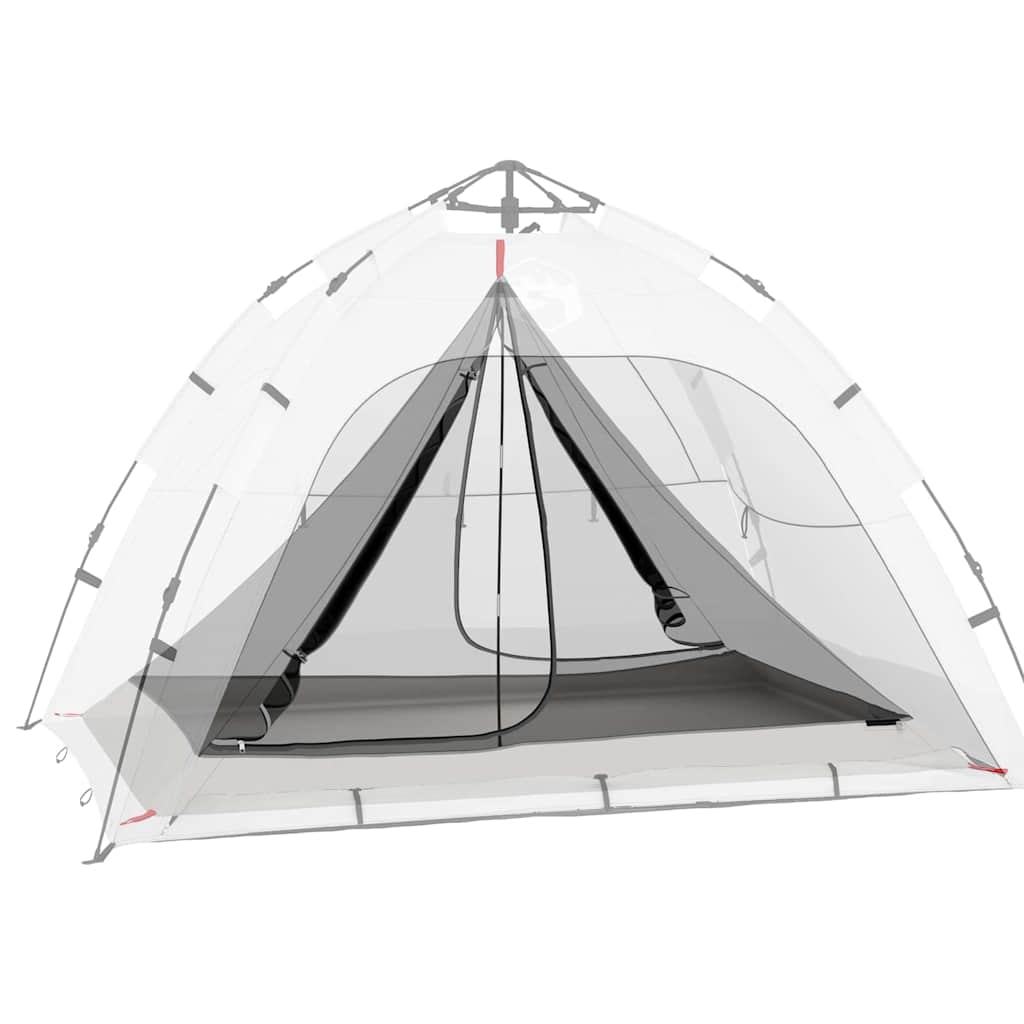Vidaxl binnentent met dak zwart 240 x 160 x 133 cm met gaasdoek