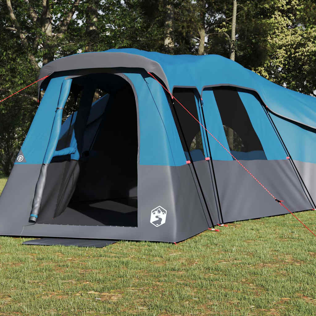 Vidaxl gezinstent met dak met opslag blauw 762 x 655 x 218 cm taft