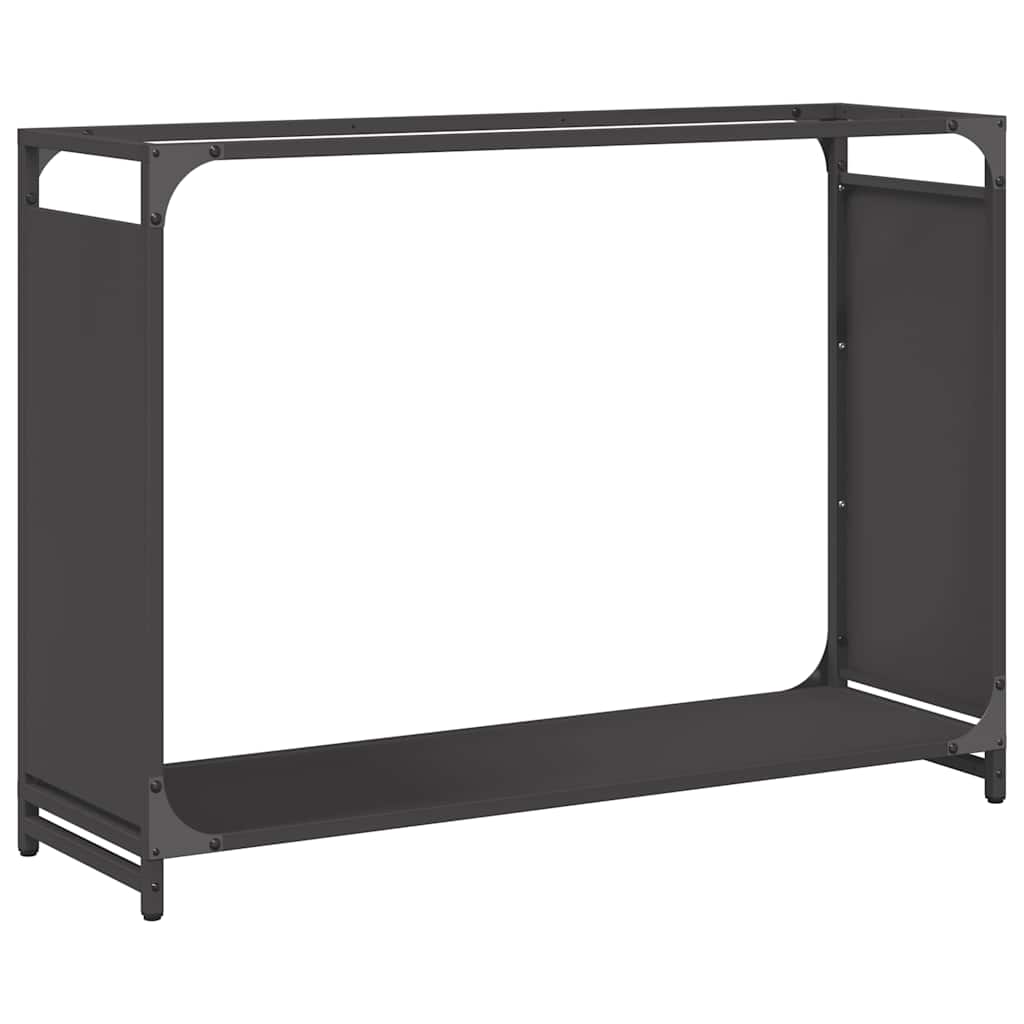 Vidaxl brandhoutrek 90x28x65 cm koudgewalst staal zwart