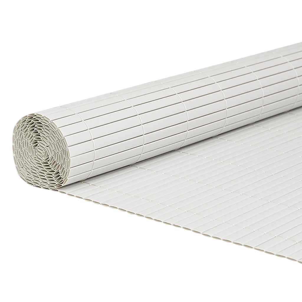 Vidaxl tuinhek dubbelzijdig wit 1,8x3 m pvc