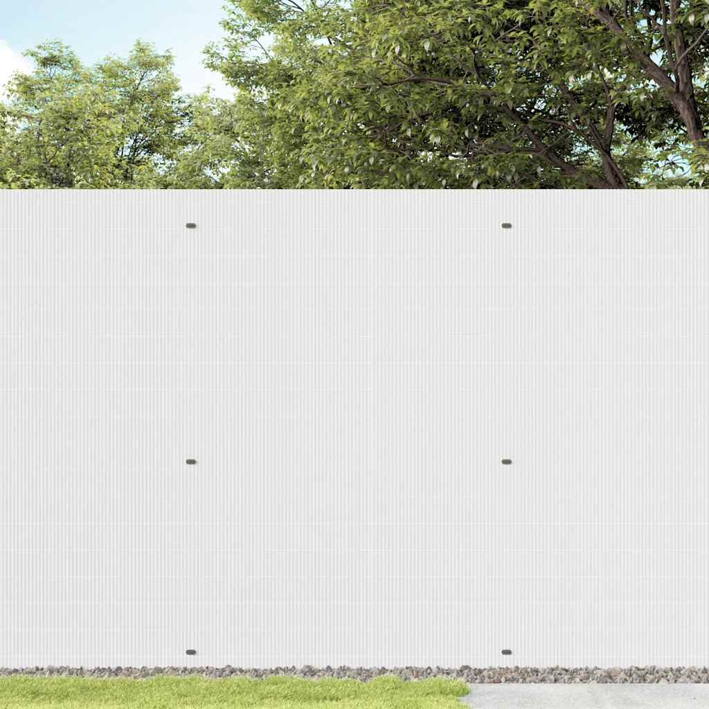 Vidaxl tuinhek dubbelzijdig wit 1,8x3 m pvc