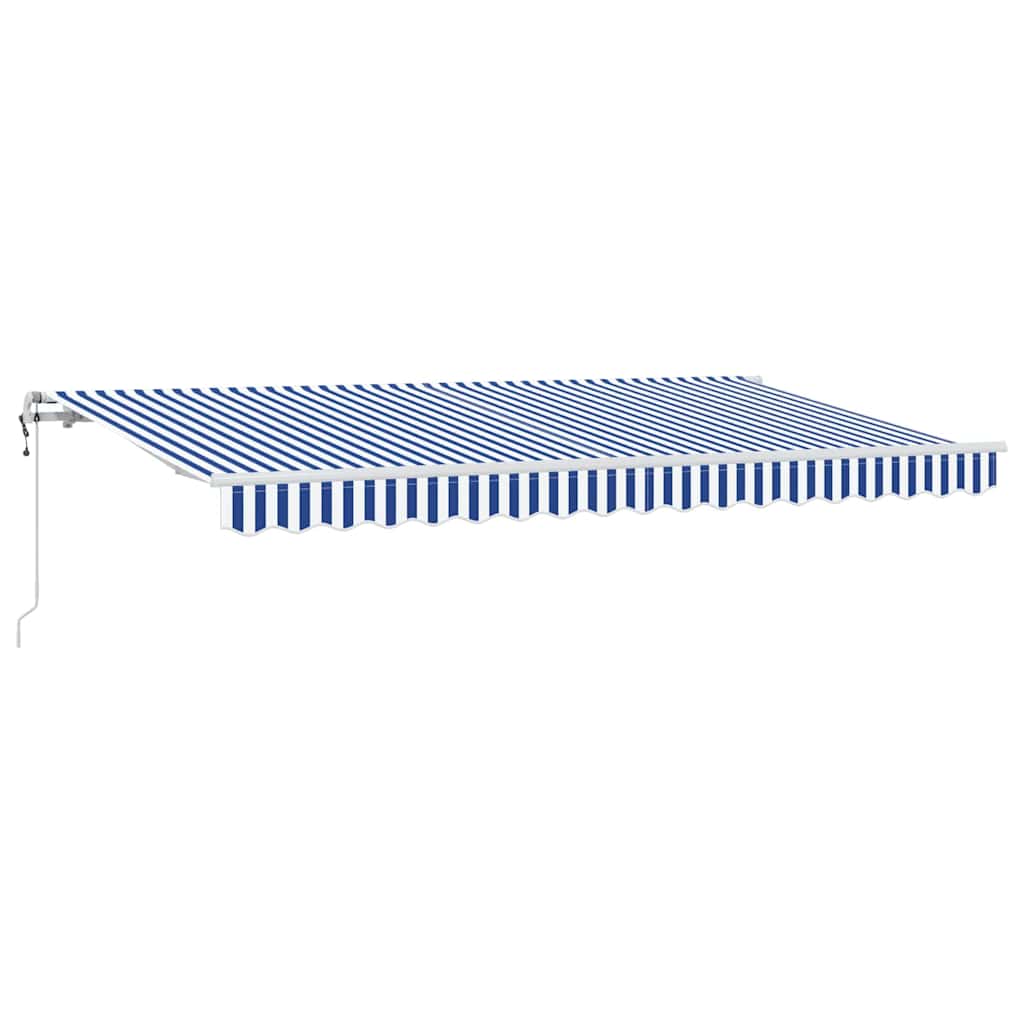 Vidaxl inklapbaar zonnescherm blauw 350 x 200 cm stof