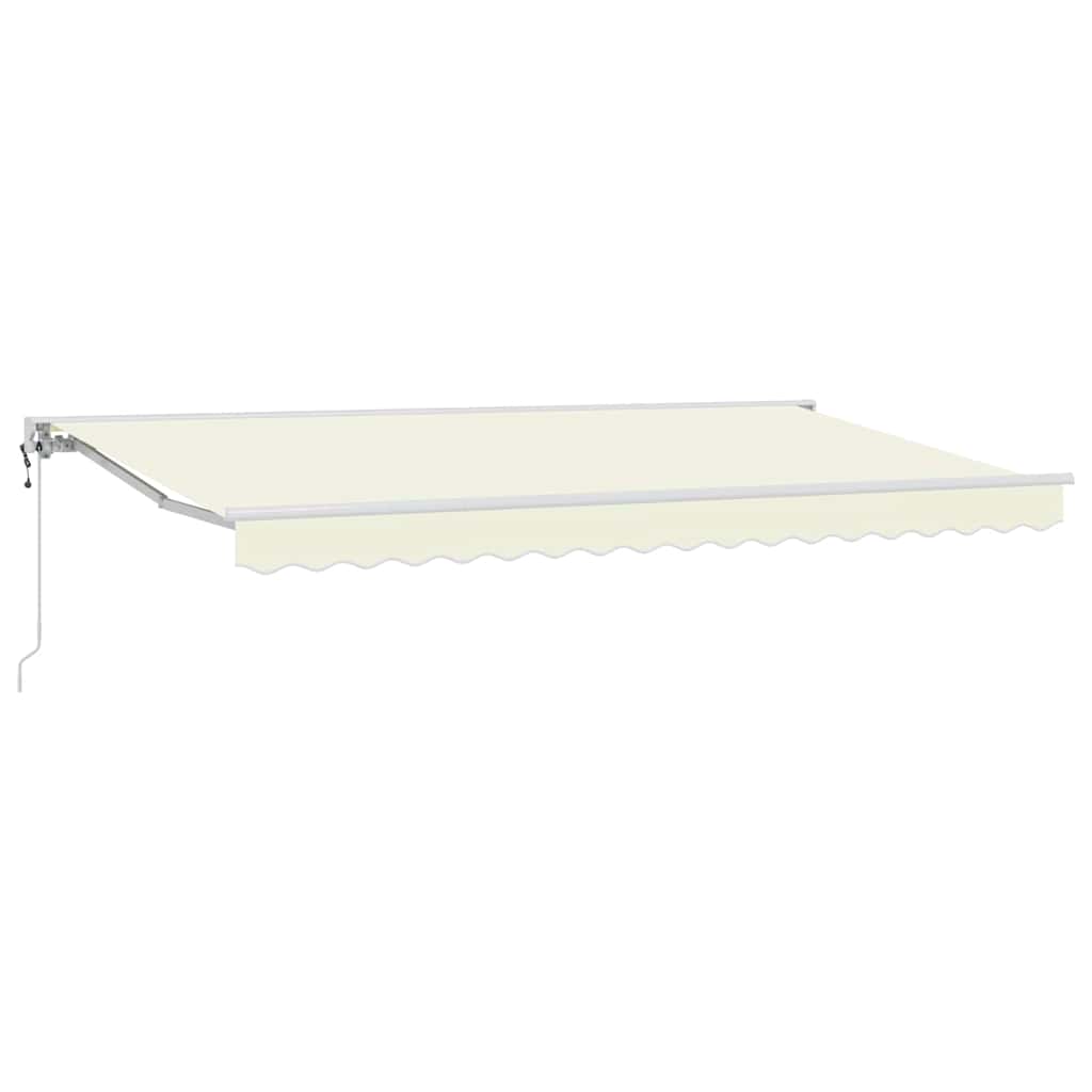 Vidaxl inklapbaar zonnescherm crème 350 x 200 cm polyester en metaal