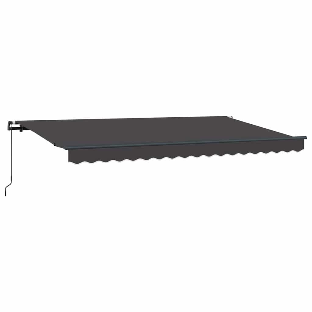 Vidaxl inklapbaar zonnescherm antraciet 400 x 200 cm stof