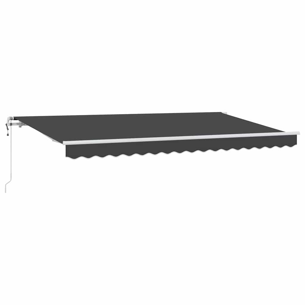 Vidaxl inklapbaar zonnescherm antraciet 400 x 200 cm stof