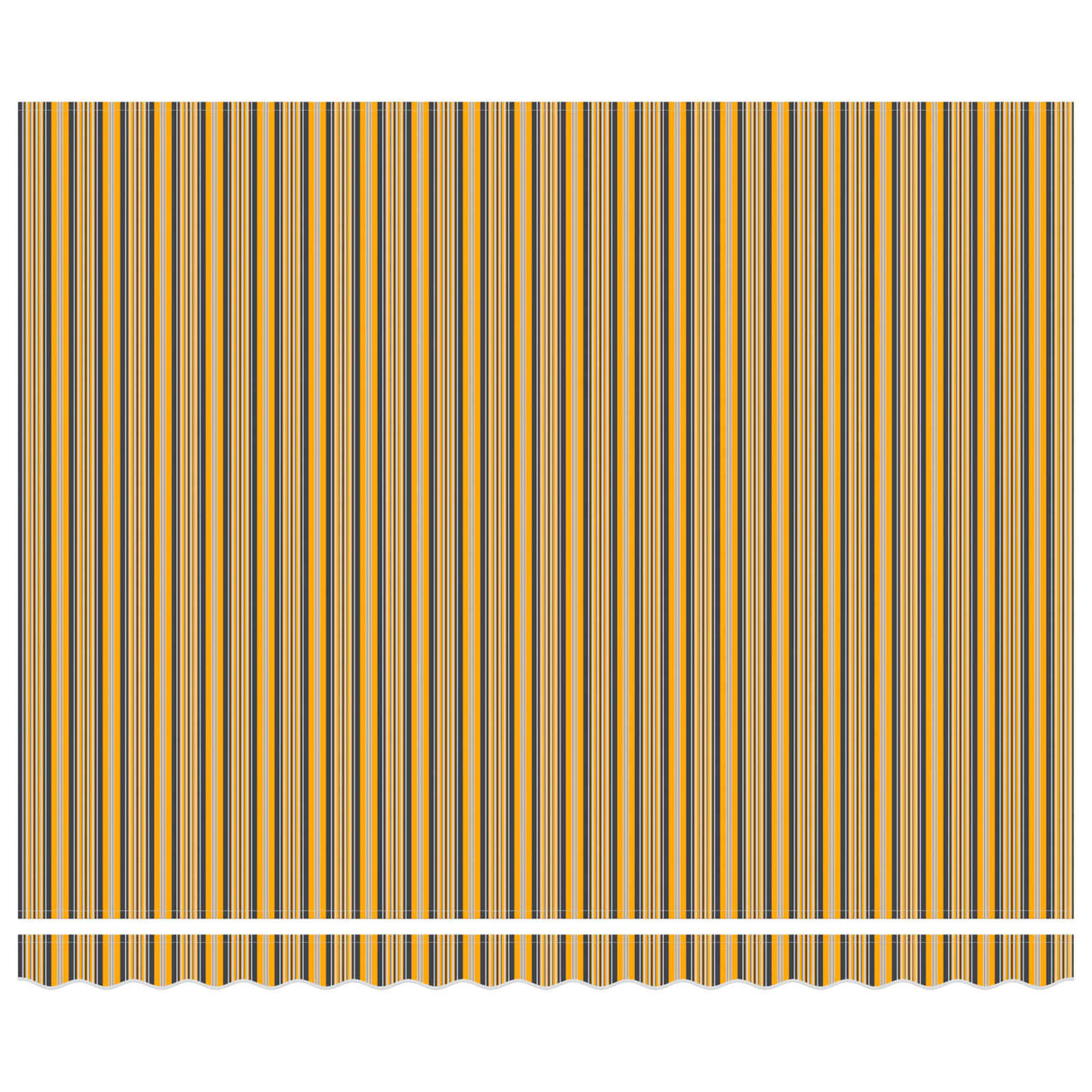 Vidaxl inklapbaar zonnescherm geel en grijs 400 × 300 cm