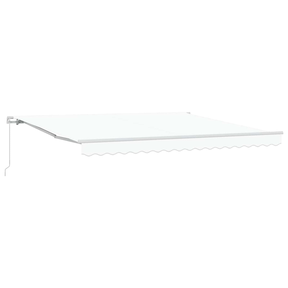 Vidaxl inklapbaar zonnescherm wit 400 × 300 cm polyester en aluminium