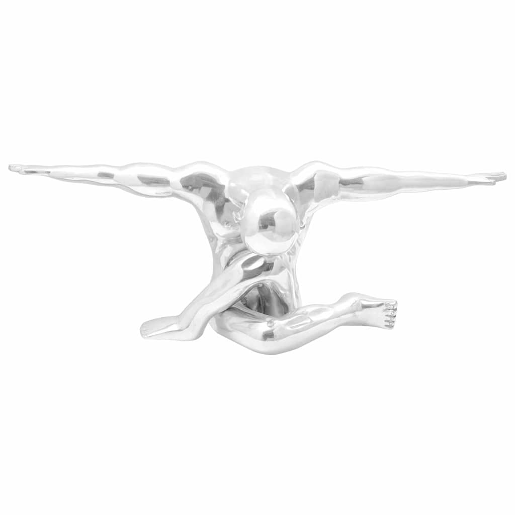 Vidaxl sculptuur zilver 91,5 x 32 x 33 cm aluminium