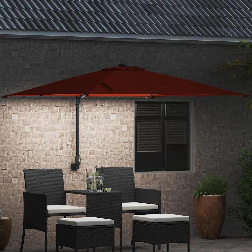 Vidaxl tuinparasol terracotta 248,5 x 247,5 x 160 cm