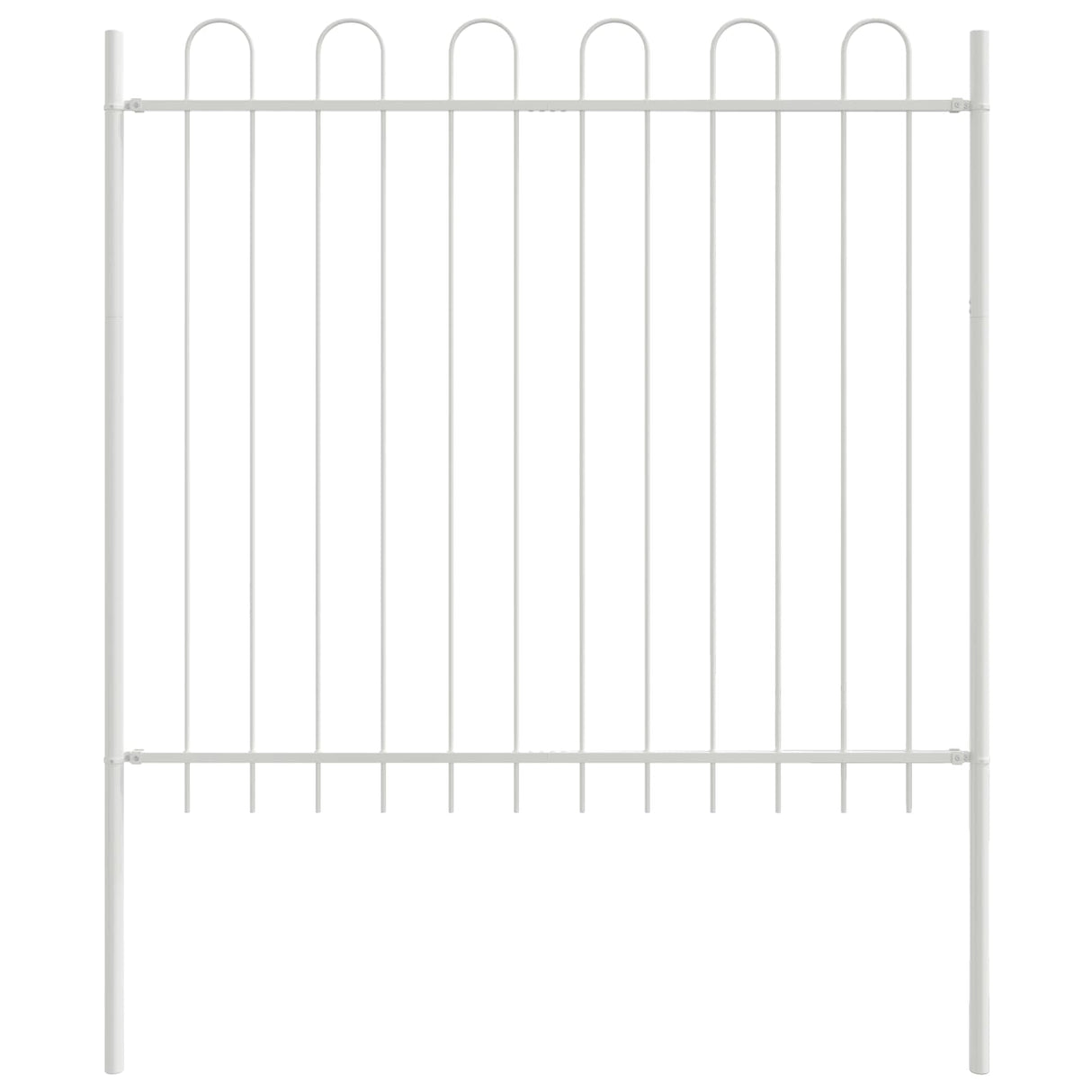 Vidaxl tuinhek 2 pcs wit 3,4 x 1,2 m poedercoating staal