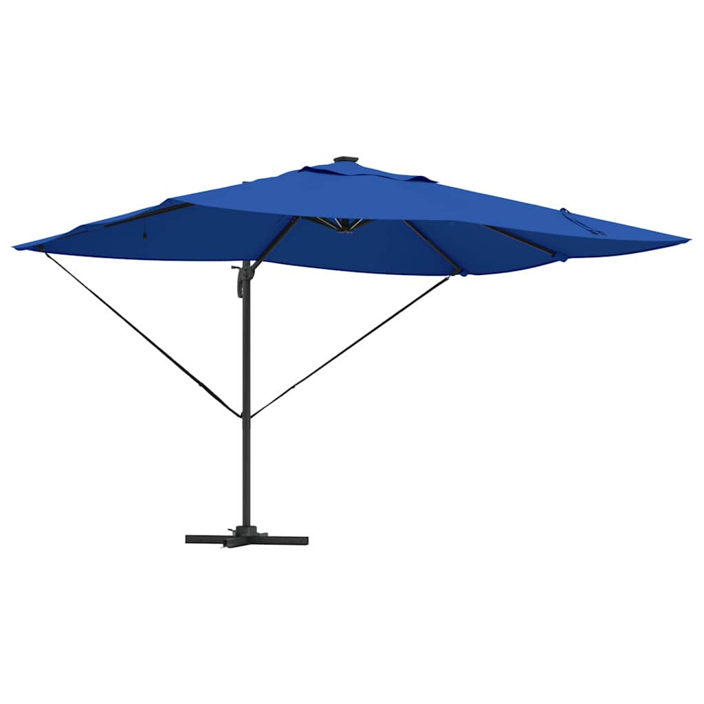Vidaxl parasol azurblauw 352 x 251 x 265 cm polyester en aluminium