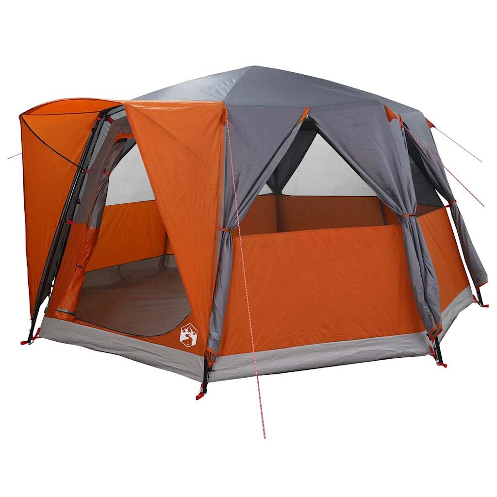 Vidaxl huisje tent met dak grijs en oranje 425 x 396 x 222 cm