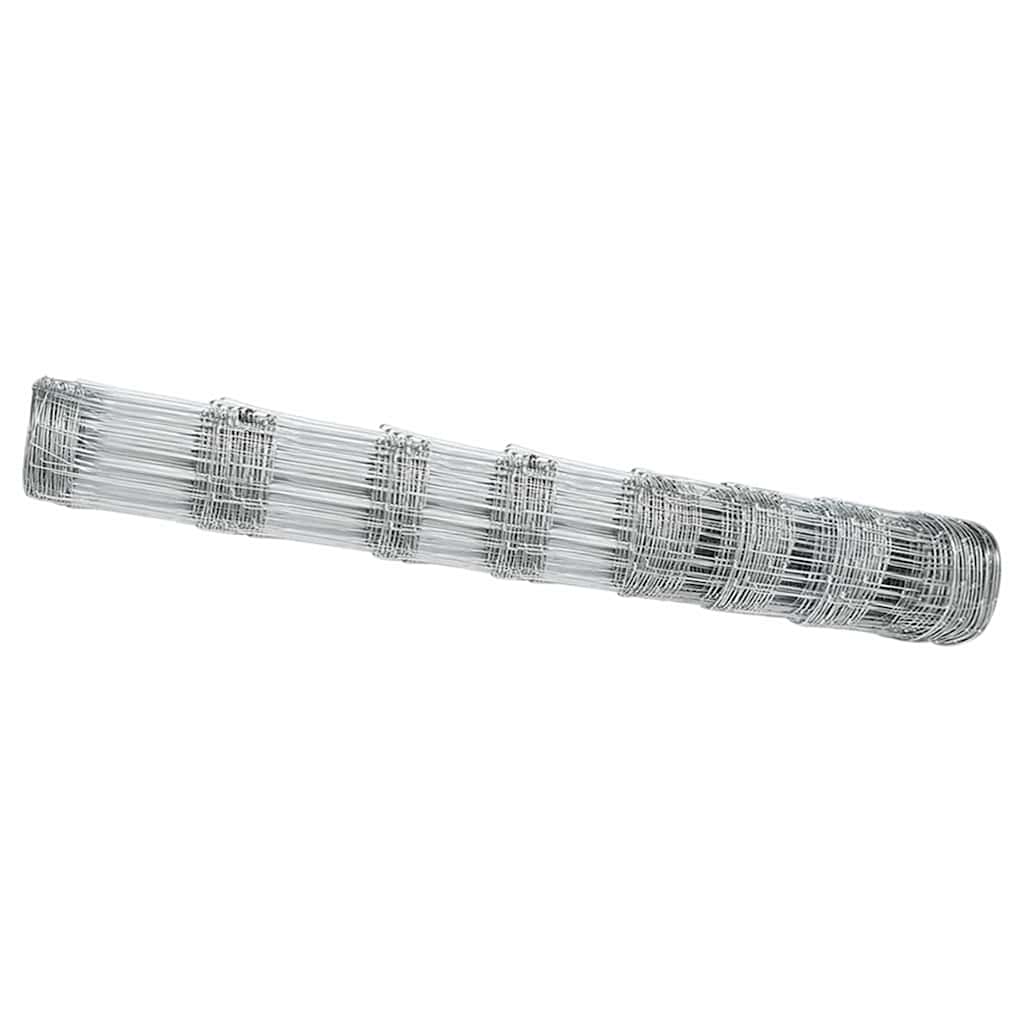 Vidaxl weidehekwerk zilver 50 x 1 m gegalvaniseerd staal